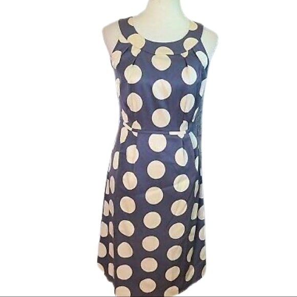 Boden 4R Silk Polka Dot Dress - Picture 4 of 5